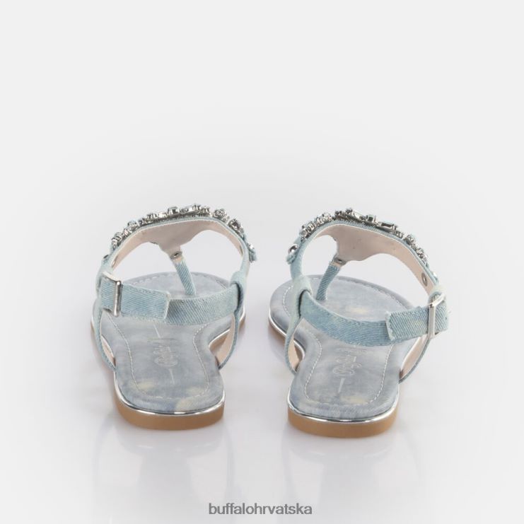 vodeni traper plavi Buffalo capri glam sandale veganske |sandale TDD6T88